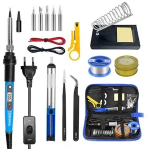 80W Electric Soldering Iron Kit, Welding Gun with Solder Wire and Desoldering Pump, Complete Tool Set for DIY, Electronics Repair, and Hobby Projects Heavy Duty