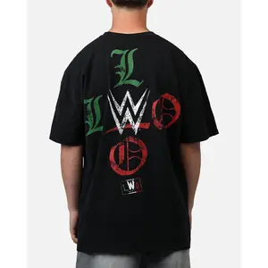 Culture Kings X WWE LWO Logo T-Shirt Black