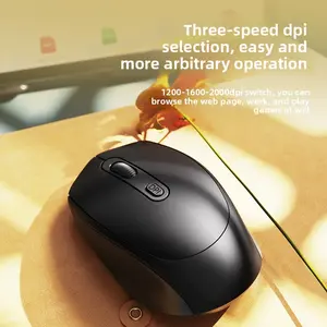 Wireless Dual Mode Mouse (2.4g + Ble) with Alkaline Batteries, Ergonomic Design for Office & Home Use, Ideal for Students & Professionals