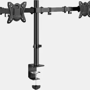 C-MOUNTS Dual Monitor Desk Mount for 2 Screens up to 32 Inch, Fully Adjustable with Free Space and Cable Management   A