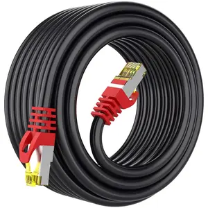 8 Ethernet  20 ft,1.5ft 6ft 10ft 20ft 25ft 30ft 75ft 100ft 150ft 200ft Heavy Duty High Speed Network Internet ,26AWG 40Gbps 2000Mhz,S/FTP Indoor&Outdoor Shielded LAN