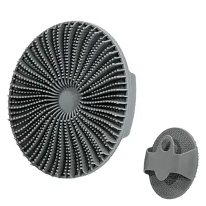 Soft Silicone Body Scrubber Handheld Shower Cleansing Brush, Gentle Exfoliating and Massage for all Kinds of Skin