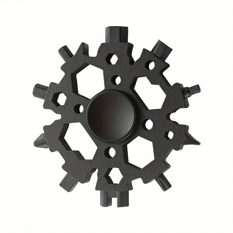 Fingertip Rotating Snowflake Wrench Screwdriver -23 in 1  Portable and Multi functional Bicycle Repair and Home Tool, Made of High Carbon Steel Material, Compact Design Suitable for Use anytime, anywhere, Durable Stress Relieving Toy, Durable