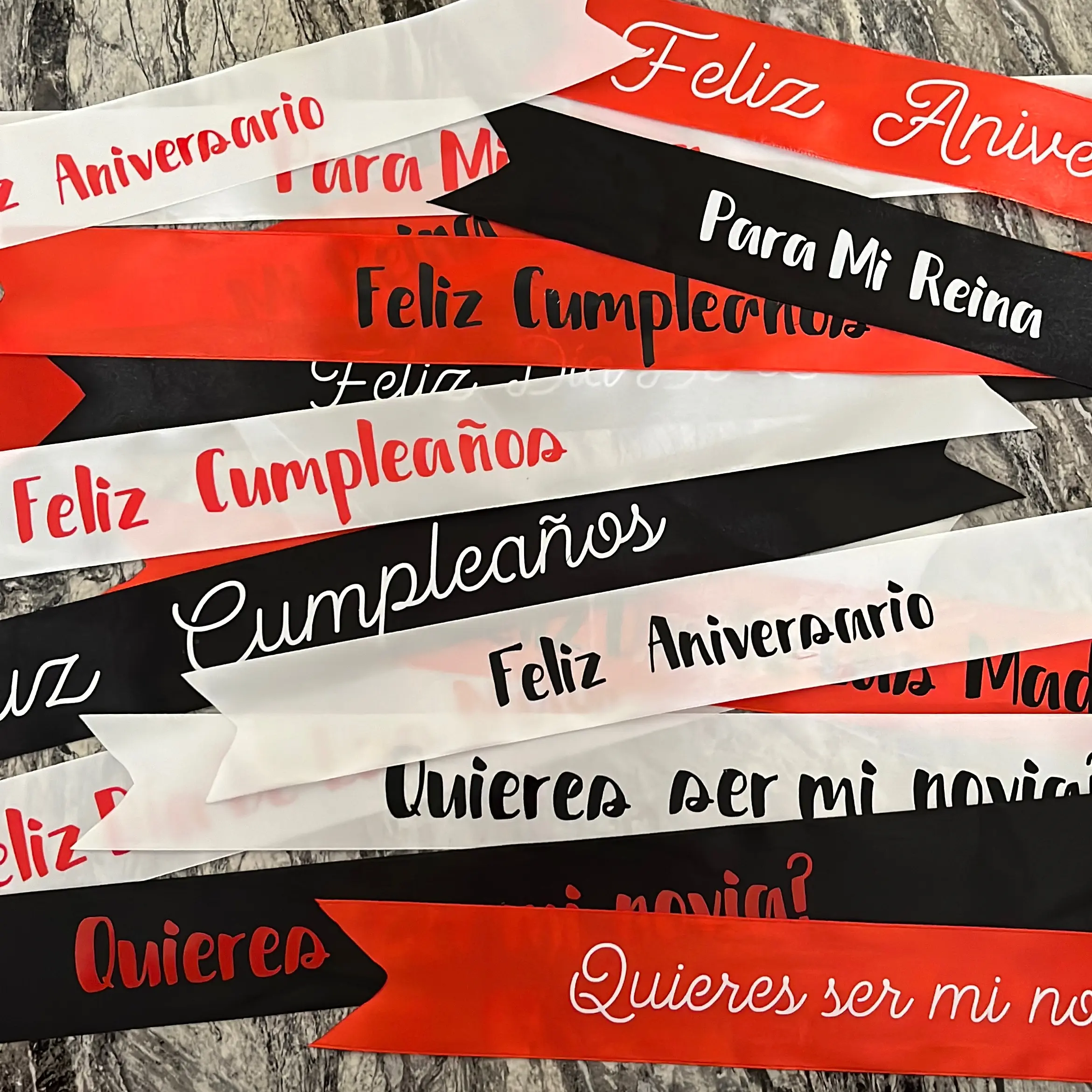 Personalized Ribbon Message Banner For Bouquet Decoration Personalized Ribbon Message Banner For Bouquet Decoration