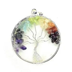 Seven Chakra Pendant Necklaces - 7 Chakra - Necklaces for Healing - Meditation Gift