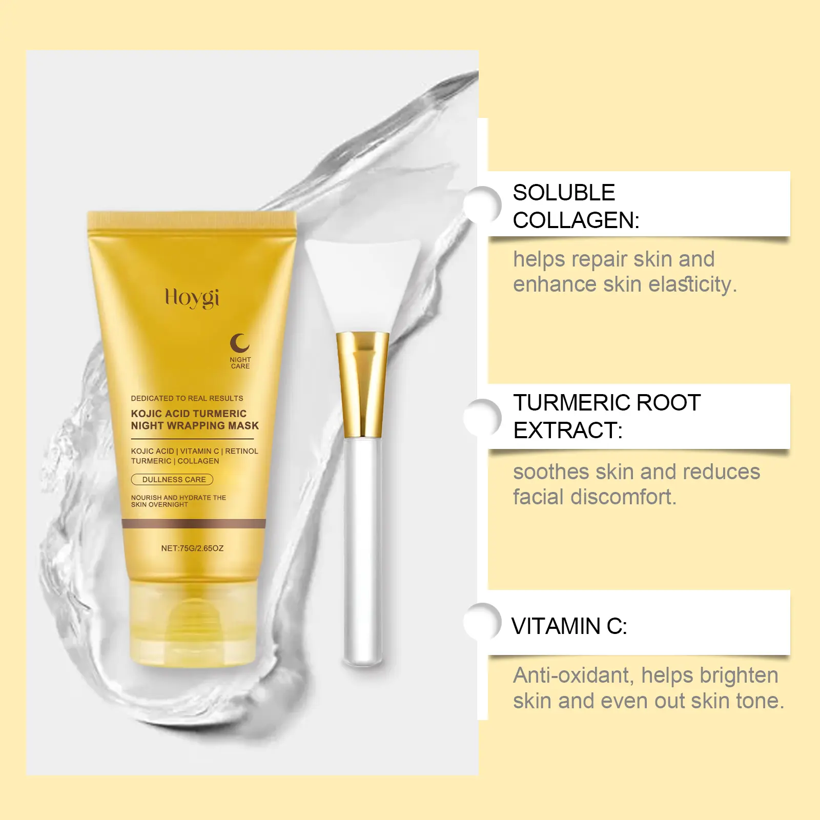 Kojic Acid Turmeric Night Mask,Rejuvenate overnight,Skincare Glowing Skin Intensive Comfort Kojic Acid Turmeric Night Mask,Rejuvenate overnight,Skincare Glowing Skin Intensive Comfort