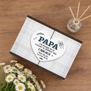 1pc Wooden gift box and clothing box, themed "Dad, You Are My Most Precious Gift, " suitable as a Christmas/Easter/Valentine's Day/Father's Day/Mother's Day/birthday gift for family/friends/loved ones, home decoration.