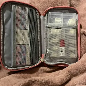 Product Review of Cable Storage Bag, Portable Double Layer Makeup Storage Box, Waterproof Stationary Storage Container, Travel Organization Pouch for Outdoor Travel, Gift Choice #TOP PICKS from r**4