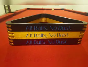 Personalized Billiards Triangle Rack: Custom Pool Decor