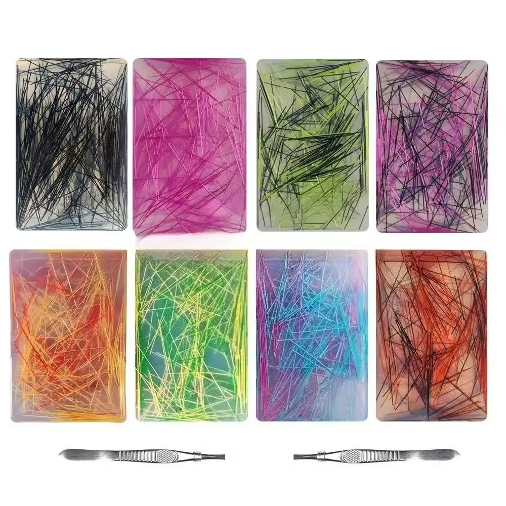 2pcs Selection Mat - A Stress-Relief Toy Designed for Skin Picking Anxiety And Trichotillomania, a Sensory Picking Mat for Autism And Stress Relief, Silicone Picking Mat with Tweezers
