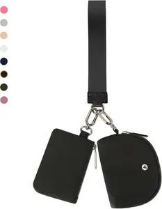 Wallet Wristlet Wallets For Women Mini Zip Dual Pouch Wristlet