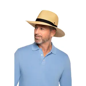 Peyton Packable Panama Style Fedora | Natural