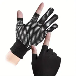 1 pair quick-drying fishing gloves non-slip, wear-resistant, touch-screen protective gloves