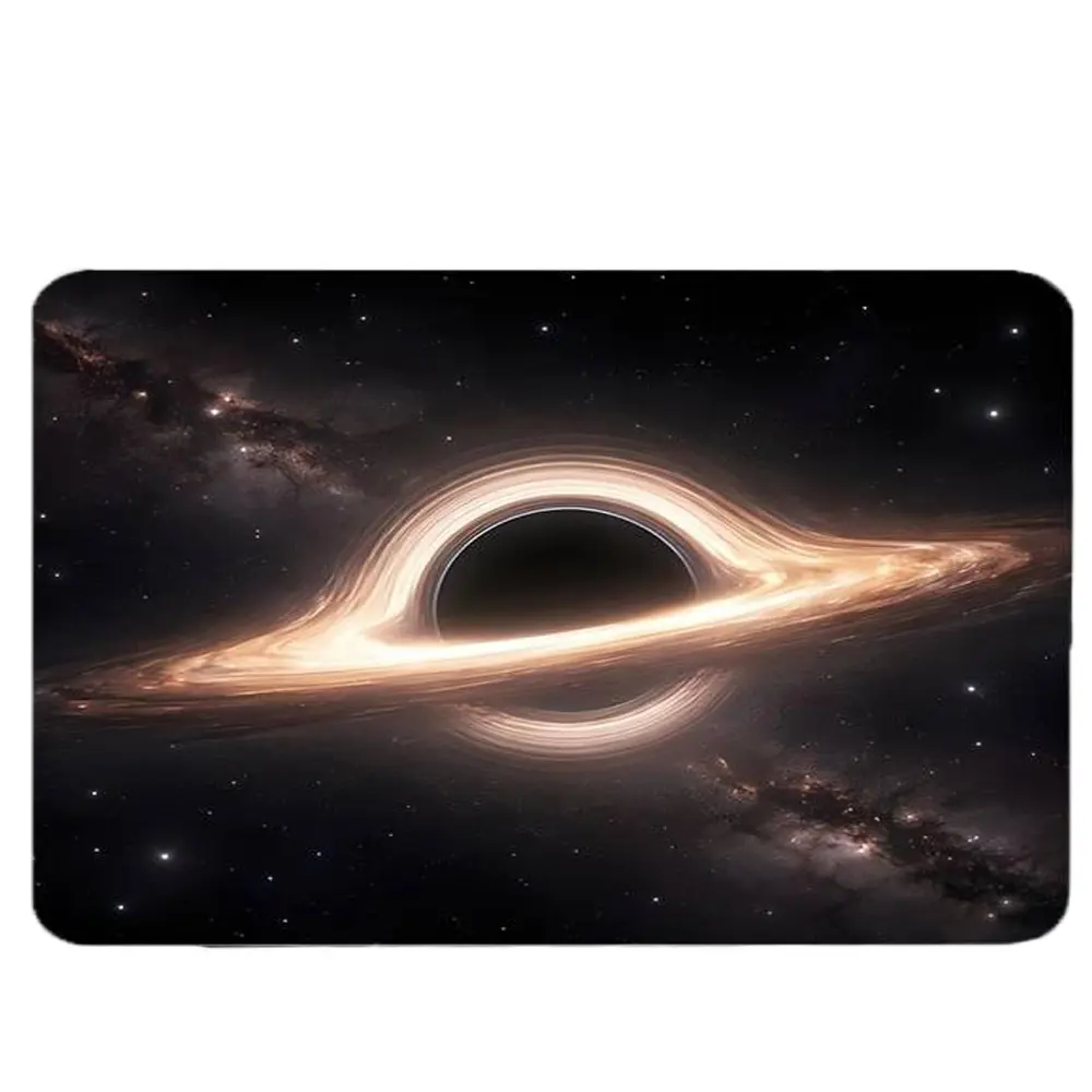 Mouse Pad, Non-Slip  accessories Cosmic Black Hole Deep Starry Sky Rubber Mouse Pad, Non-Slip Base, Suitable for Office, Study And Game, Portable And Durable, Desk Pad Size 20X24cm