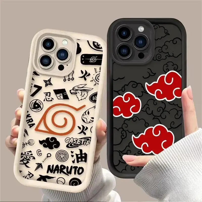 Anime N-NARUTOS Silicone Case for iPhone 17 Promax 16 Plus 15 14 13 12 11 & Samsung Galaxy S26 S25 Ultra S24 S23 FE S22 S21 Shockproof Cover