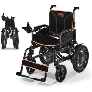 VEVOR Electric Wheelchair for Adults, 265lbs Capacity, Foldable & Lightweight Motorized Wheelchair, 13-Mile Long Travel Range, All-Terrain Powered Chair, Portable for Seniors & Disabled