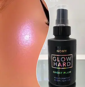 GLOW HARD holographic highlighter cream chromatic color shifting hues