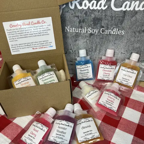 Squeezable Wax Melts | 1oz Collection Packs | Squeezy Wax Melts | Strong Wax Melts | Wax Melt Sampler Box