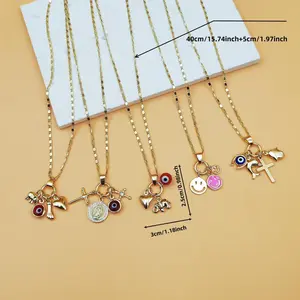 Women's Bohemian Evil Eye Pendant Necklace - Bohemian Chic Pendant, Trendy Necklace, European-American Niche Design, Temperament Versatile Sports & Outdoor Accessory Jewelry