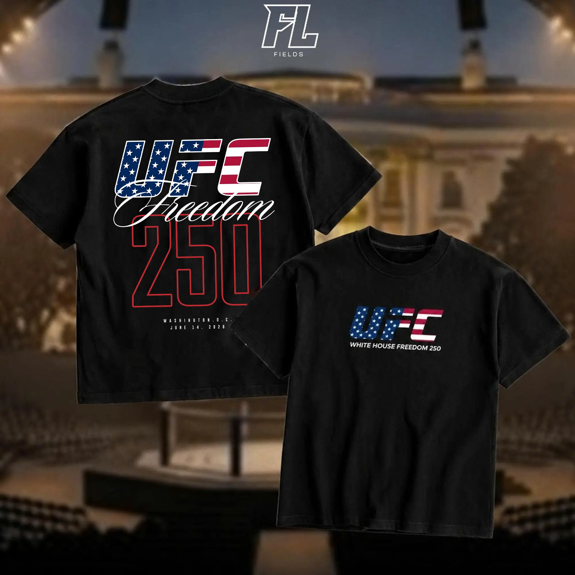 Freedom 250 Graphic T-Shirt for Men, Casual 100% Cotton Shortsleeve Top, Smooth Seamless Menswear Gift for UFC Fans, Graphics, Fabric, Soft, Machine Wash, Tshirt, Round Neck, Ufc Freedom 250, Foldable, Lightweight, Digital Print, All Seasons