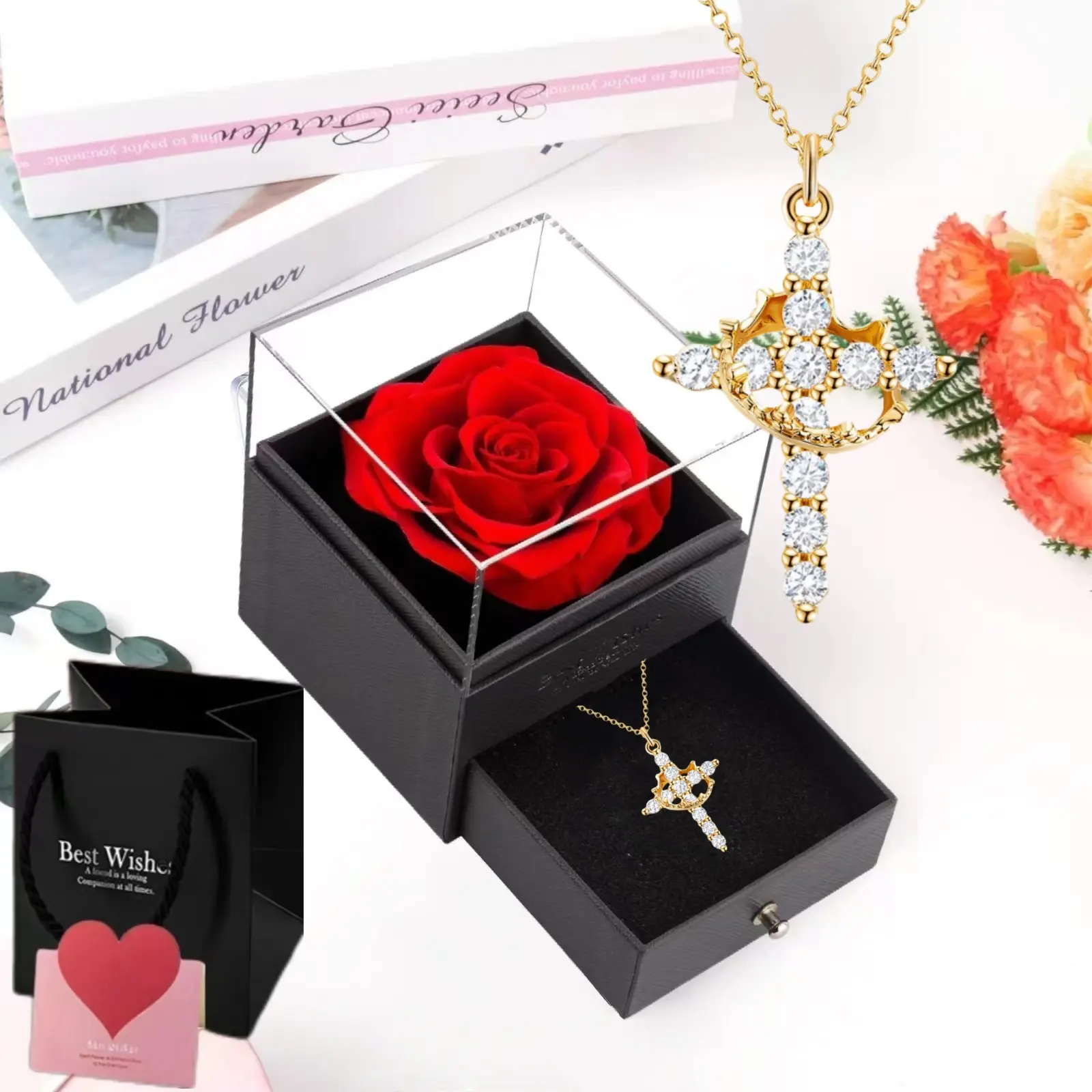 Gold + Rose Gift Box
