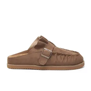 JOIA Ruched Ruffle Buckle Slip-On Mules – Soft Cushioned Clogs