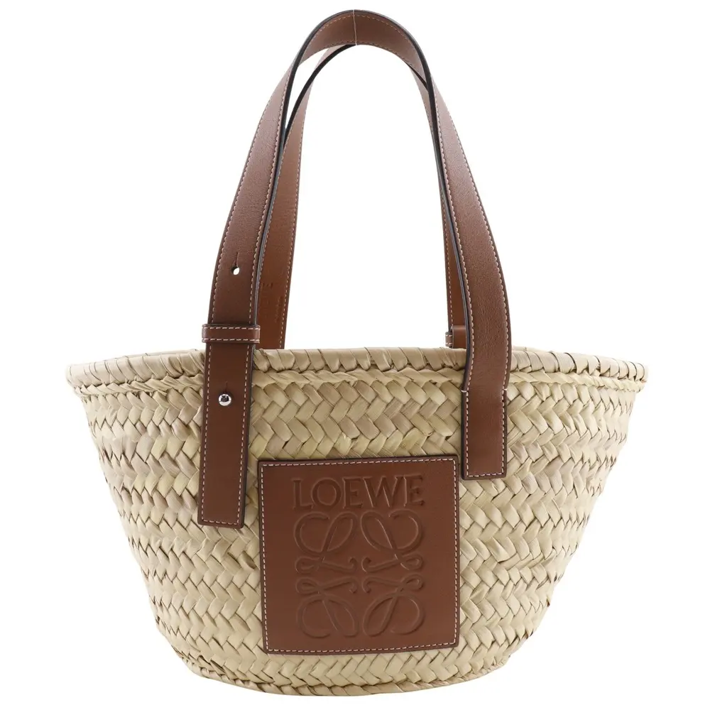 Pre-owned Loewe Straw Tote Bags Basket Bag Raffia 2way tote bag