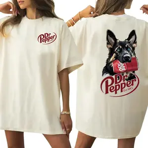 Dr Pepper German Shepherd Dogs T-Shirt, Funny 2-Sided Vintage Soda Graphic Tee, Retro Dog Lover Shirt for Men and Women, Casual Streetwear Top, Trending Tshirt, Sweatshirt, Hoodie, Comfort Color