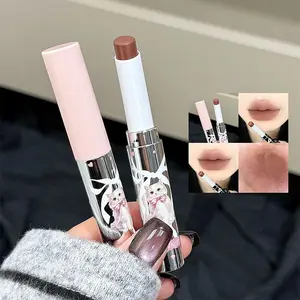 Plush Pet Matte Lipstick | Low-Saturation Brown Tones, Buildable for Soft Girl & No-Makeup Makeup Looks