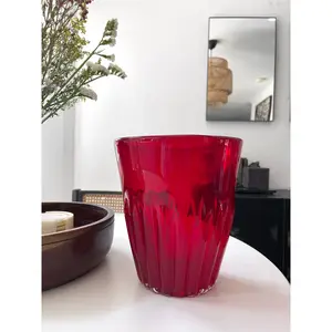 Vintage Handblown Red Pot/Vase