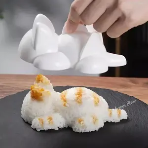 1pc Cute Sushi Tools Onigiri Molds Cat Animal Shape Sushi Kids Rice Mashed Potato Pumpkin Mash Baking Supplies Kitchen Gadgets ?