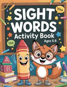 Sight Words Activity Book | Ages 5-8: 110 Fun Kids Worksheets to Read, Trace, Write, and Learn Sight Words | For Preschool, Kindergarten, Grade 1, and ... 2, and Year 3 (UK – includes Key Stage 1)