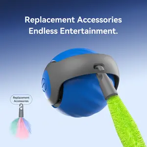 Automatic Interactive Cat Toy – Smart Rolling Ball & Teaser Stick, Self-Play, Boredom Relief, Pet-Safe & Durable Materials