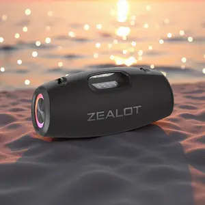 ZEALOTs S89 250W Powerful Bluetooth Speaker  Huge Bass | 48000mAh Battery Up to 60H Playtime | Waterproof Outdoor Boombox | TF Card / USB / AUX | Perfect for Party, Beach & Camping