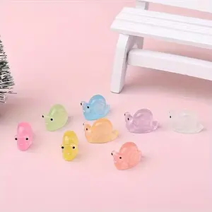20pcs Mini Smiling Snail Resin Figurines, Creative DIY Decor for Home, Garden, Dashboard, Party Favors, Christmas, Easter, and More
