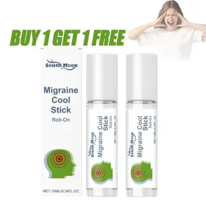 [Buy 1 Get 1 Free] Migraine Relief Stick,Migraine Stick Rollon - Cooling Comfort For Your Head. Aromatherapy With Peppermint & Other Essential Oils,Vertigo Ease Aromatherapy