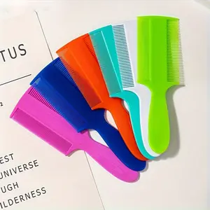 6Pcs Adult Scalp Massage Comb - Double-Sided Fine Teeth Dandruff Remover, ABS Plastic Handle Hair Care Tool for Normal Hair & Scalp Hygiene