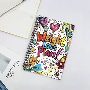 104 Pages A5 Weight Loss Journal, Goal Setting & Progress Tracking Diary, Nutrition Record Fitness Planner for Health Enthusiasts