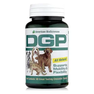 DGP for Pets by American BioSciences, Herbal Joint Support Supplement for Dogs & Cats - 60 All-Natural Chewable Tablets with Turmeric Boswellia Extract for Mobility & Flexibility Support