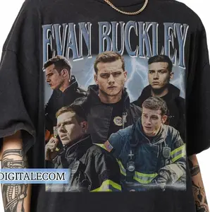 Vintage 90s Graphic Style Evan Buckley T-shirt, 911 Show Shirt, TV Evan Buckley Vintage tshirt, Gifts For Man and Women Unisex T-shirt W32Q