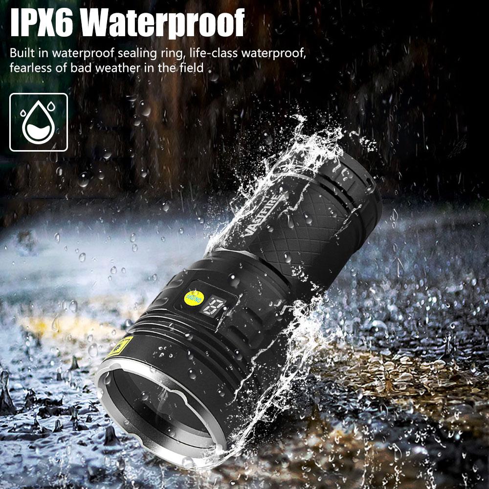 365 nm UV flashlight, USB rechargeable, high power black light, suitable for pet urine detection, resin curing, mineral identification, blood trail tracking, scorpion capture, rock treasure hunting, gemstone identification, and air conditioner leak detect