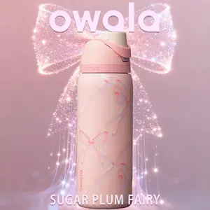 New Owala UO Exclusive Sugar Plum Fairy FreeSip 0.9L / 32oz Water Bottle Drinkware Flasks  Stylish