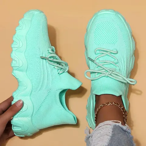 Women's Fashionable Lace Up Low Top Sneakers, Casual Comfortable Breathable Sports Running Shoes, All-match Basic Shoes for Daily Wear, Workout Sneakers, Sporty Running Shoes, Sporty Running Trainers