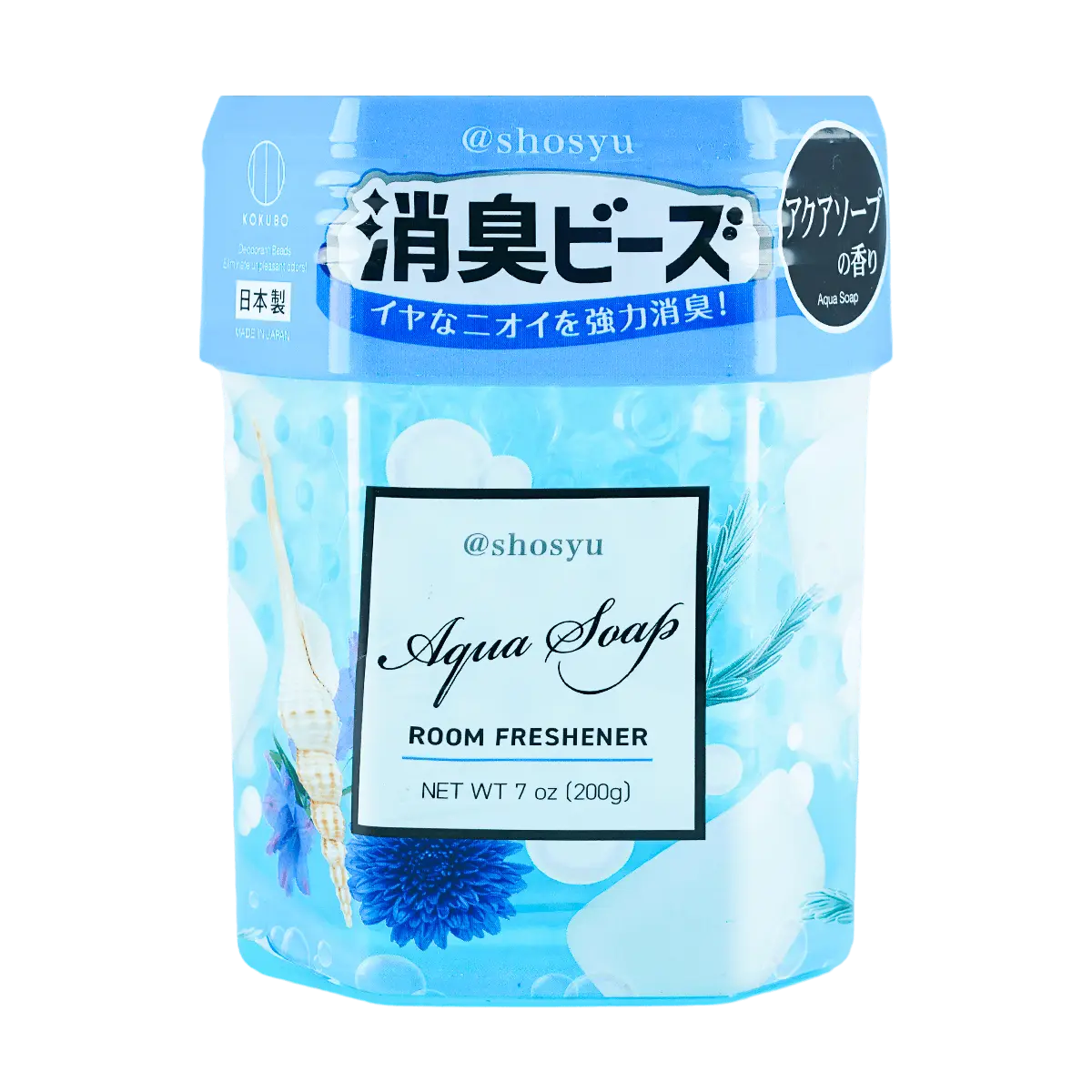 KOKUBO Japan SHOSYU Deodorizing Beads - Ocean Scent Air Freshener for Whole House, 200g