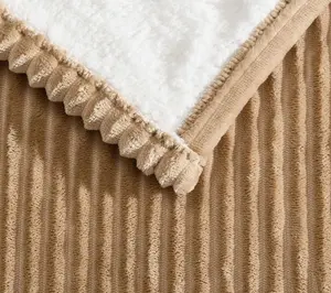 Eddie Bauer Mountain Valley Brown Plush Twin Heated Blanket