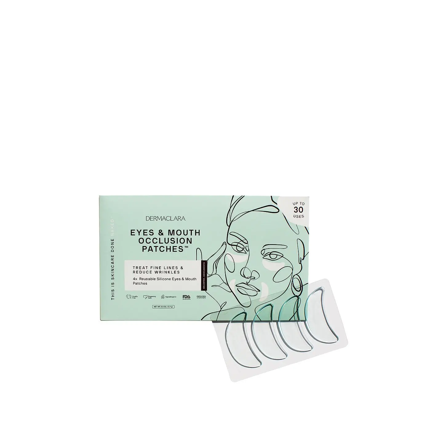 Dermaclara Occlusion Eyes & Mouth Patches
