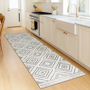 BESTSWEETIE Hallway Runner Rugs for Living Room, Kitchen Rugs Mat, Lightweight Mat, Washable Rug Moroccan Rugs Water Repellent Rug for Bedroom