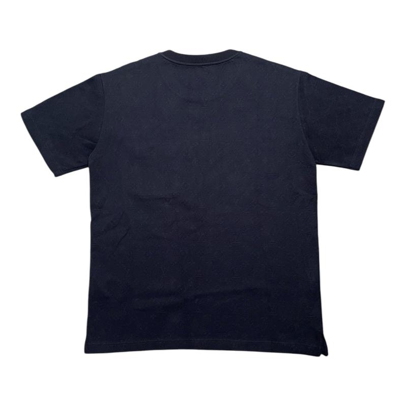 Louis Vuitton Signature 3D Pocket Monogram Short Sleeve Tee Shirt Navy