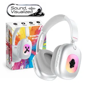 Ferrofluid Headphones RGB Music Reactive Over Ear Bluetooth Headphones – Sound You Can See