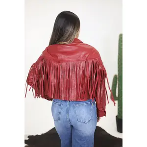 Fringe Leather Jacket
